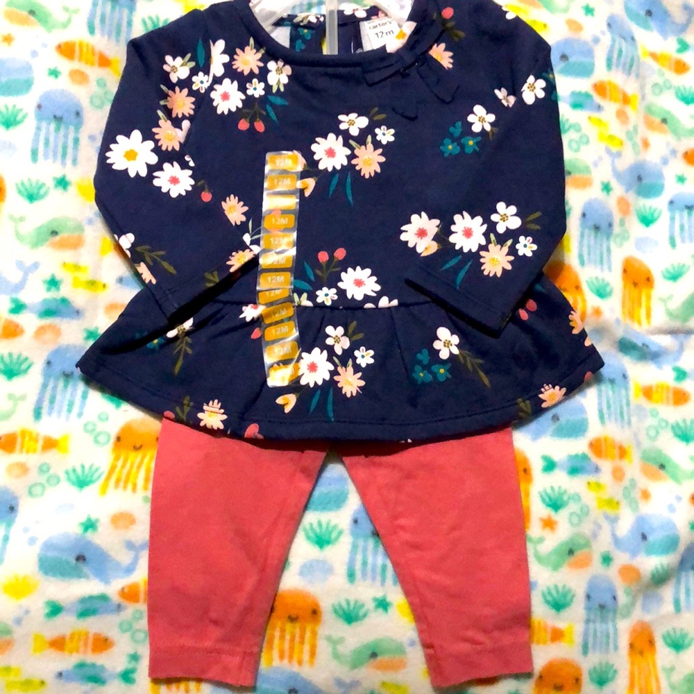 Carter’s 2-pc Floral Pant Set